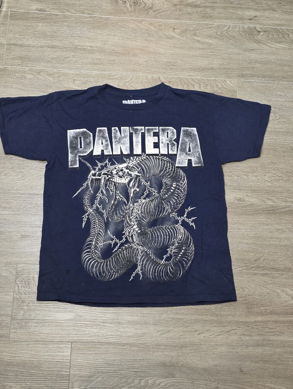 Pantera Electrified Snake Skeleton T-Shirt Adult Suze XSmall